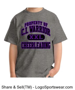 CI Warrior Cheer Youth T-shirt Design Zoom